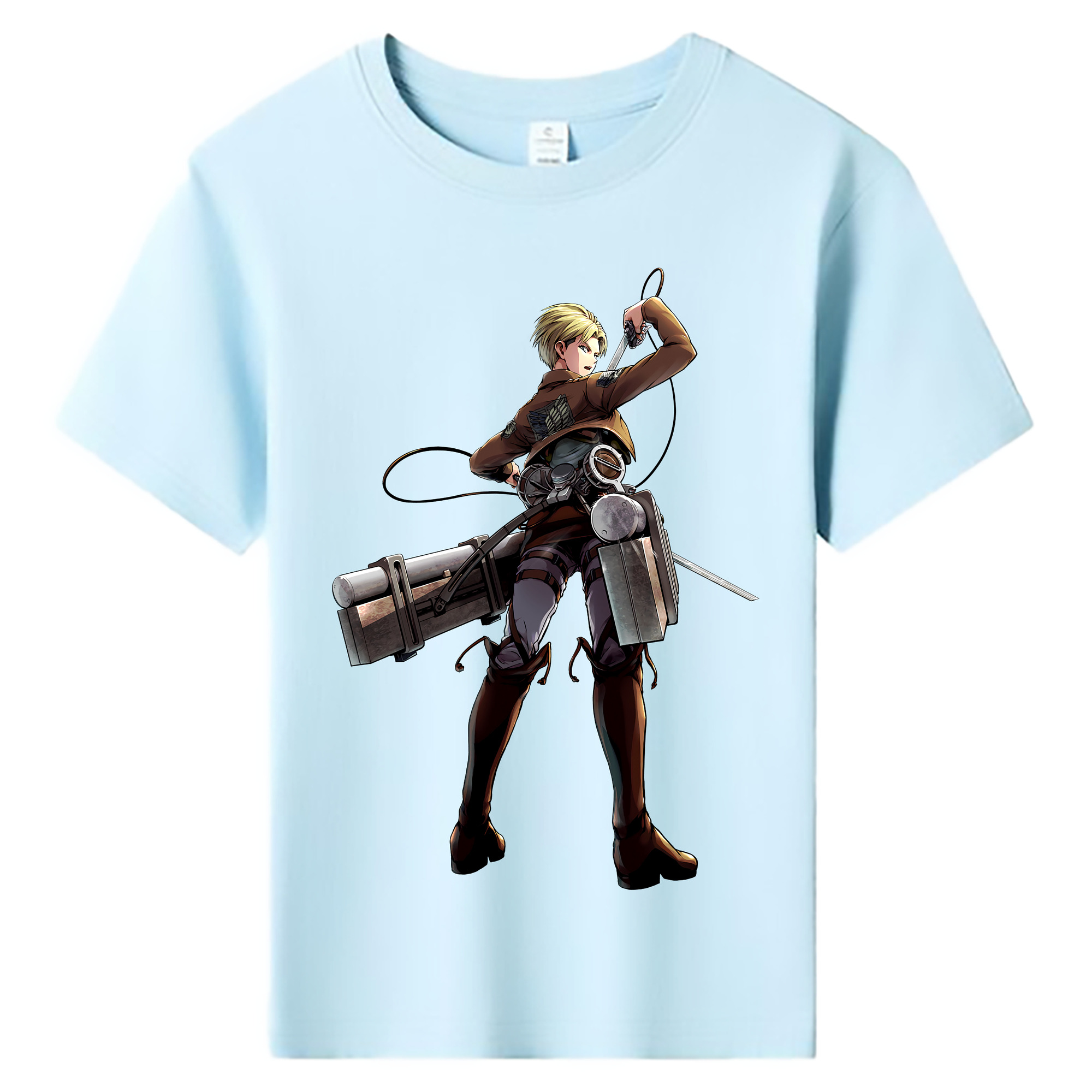 （画像用） 進撃の巨人 Attack on Titan 綿100％キッズTシャツ（フロントプリント）